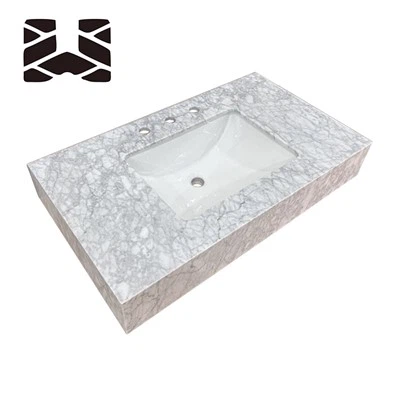 Carrara baltas vannas istabas izlietnes